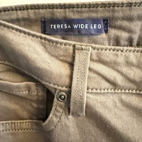 NYDJ NWT Olive Green Wide-Leg Jeans - Picture 2 of 7